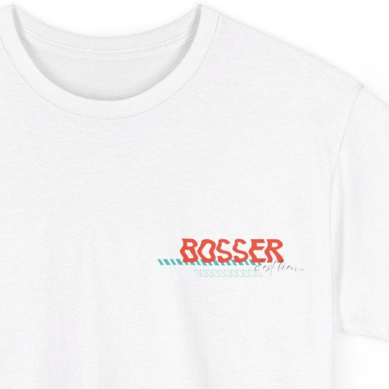 Bosser, C’est Bien… Plage, C’est Mieux Coton T-shirt Unisexe