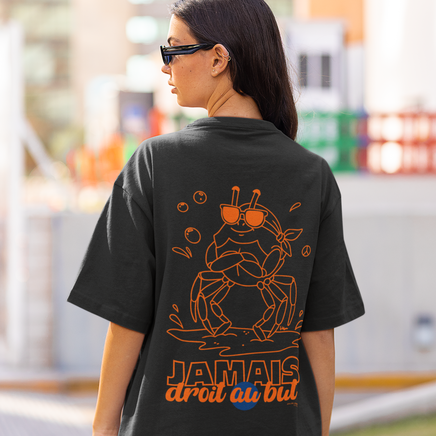 T-shirt Unisexe Décontracté Plage en Coton -