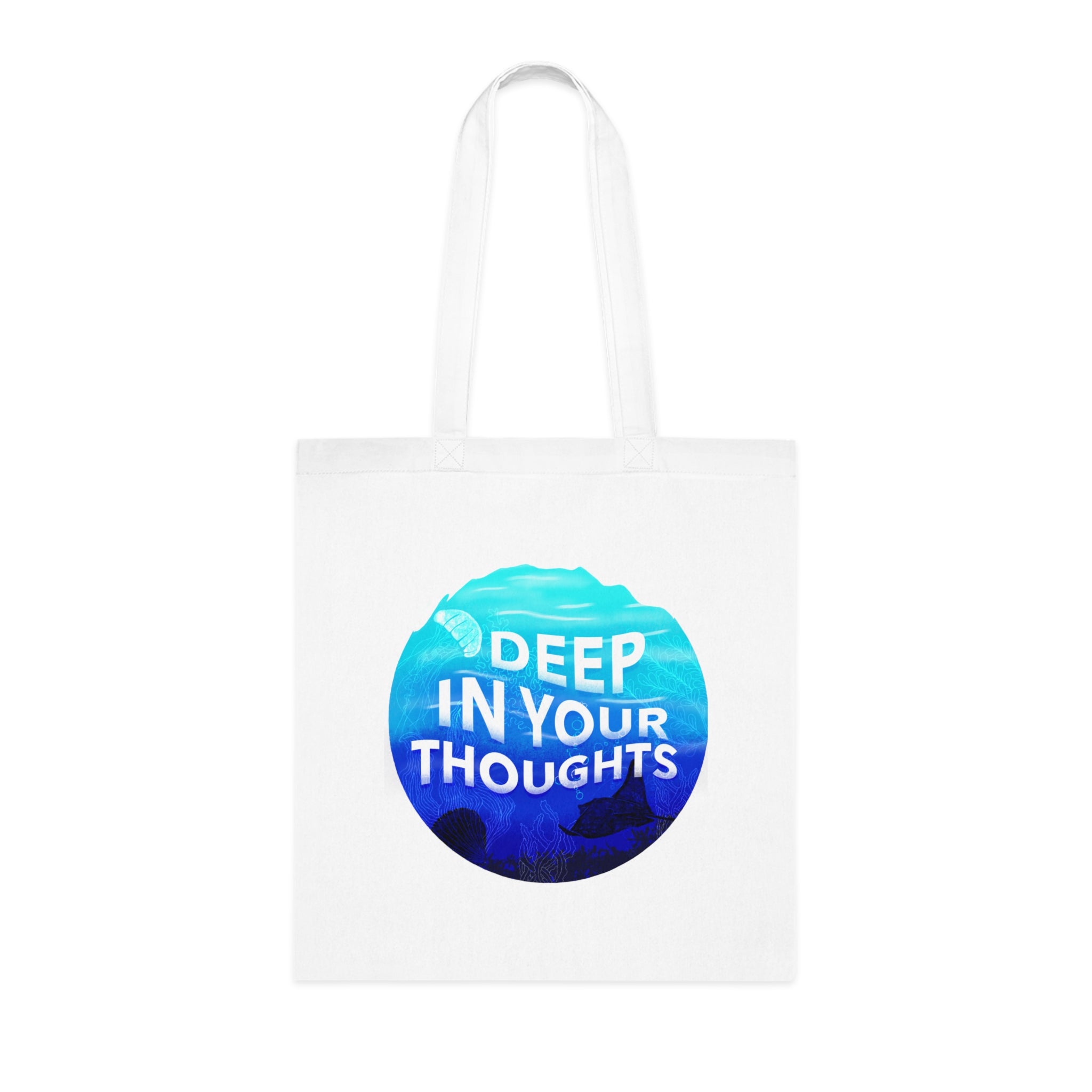 Deep In Your Thoughts Tote bag En Coton