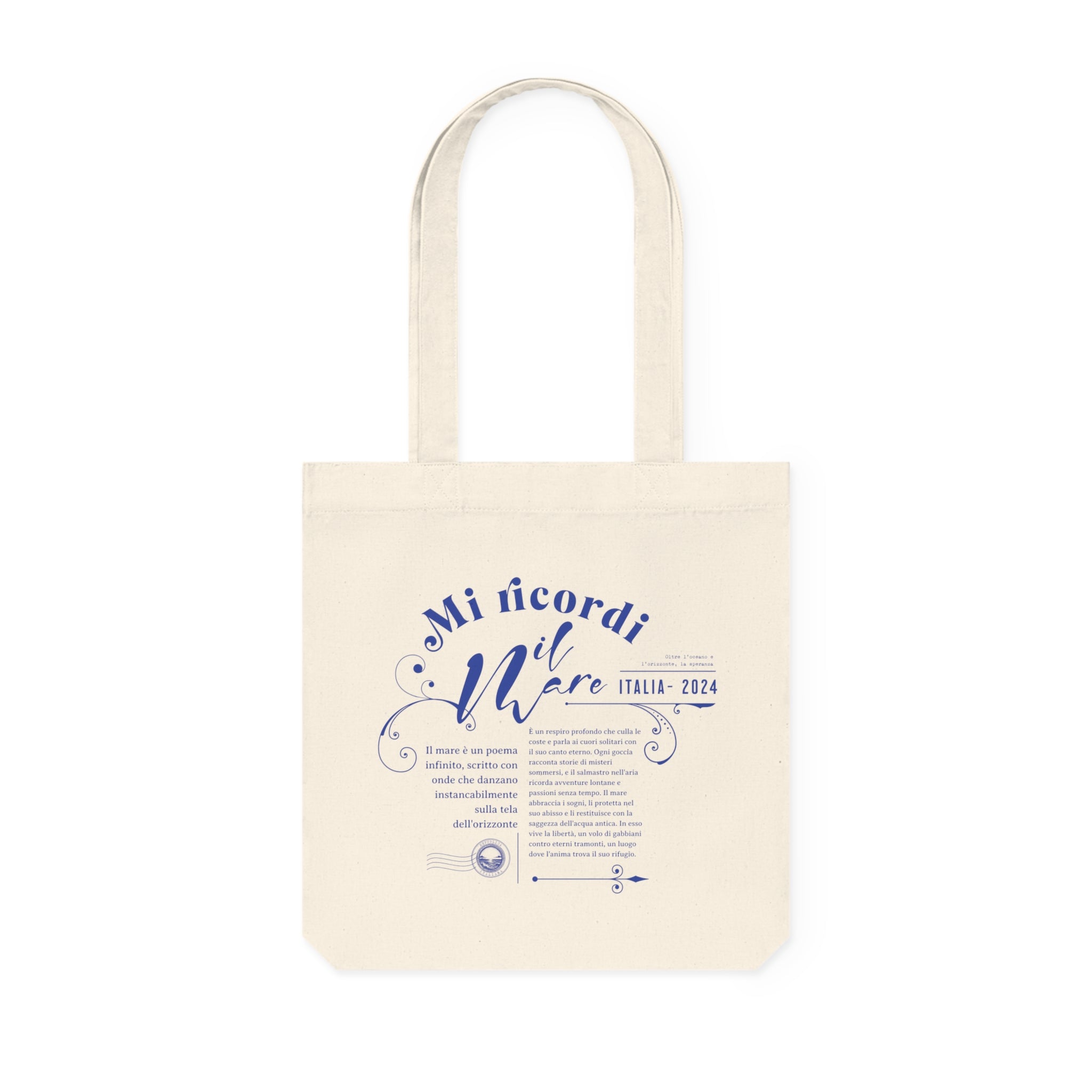 Mi Ricordi Il Mare Tote Bag Coton Recyclé