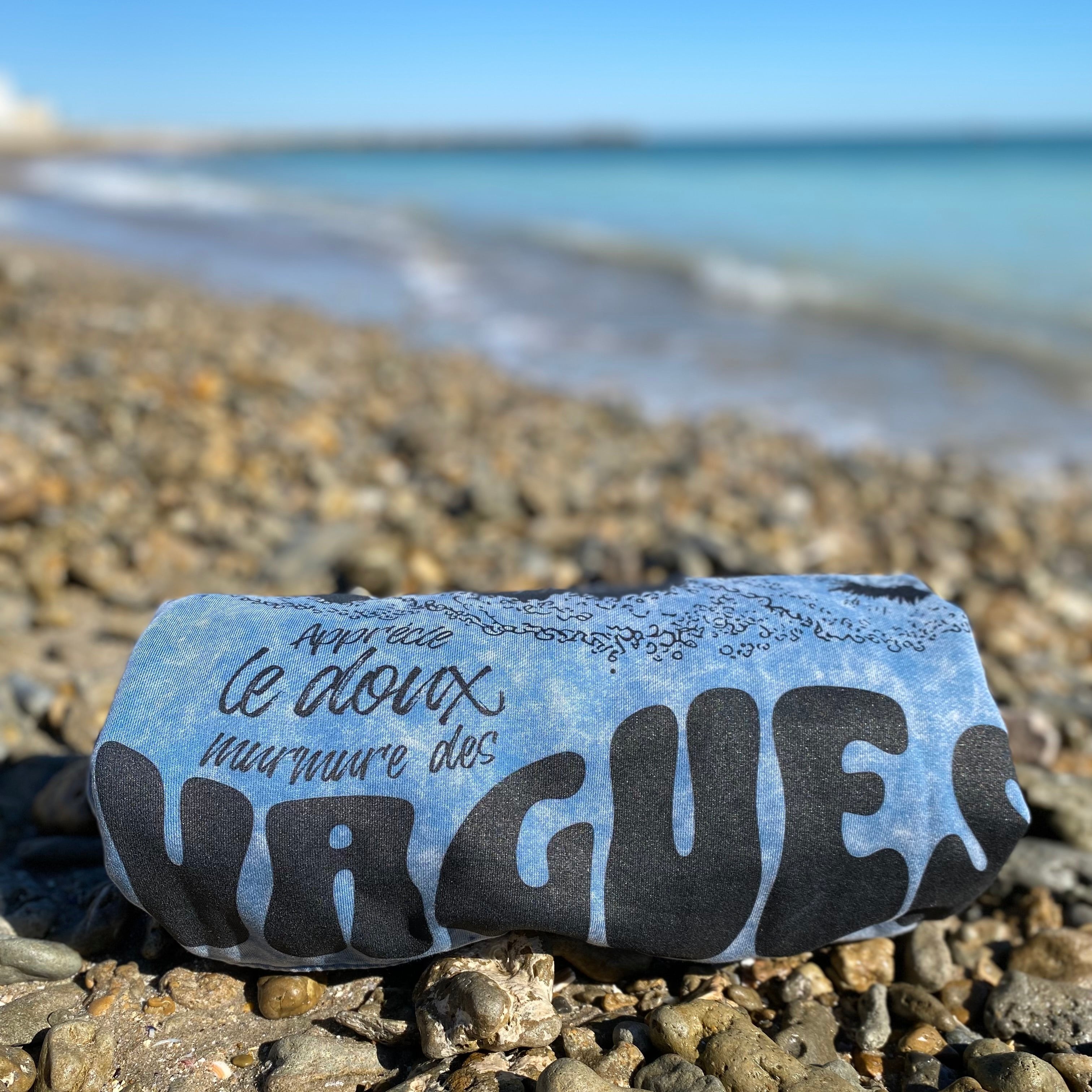 Pause, Apprécie Le Doux Murmure Des Vagues Sweat à Capuche Lavé Unisexe