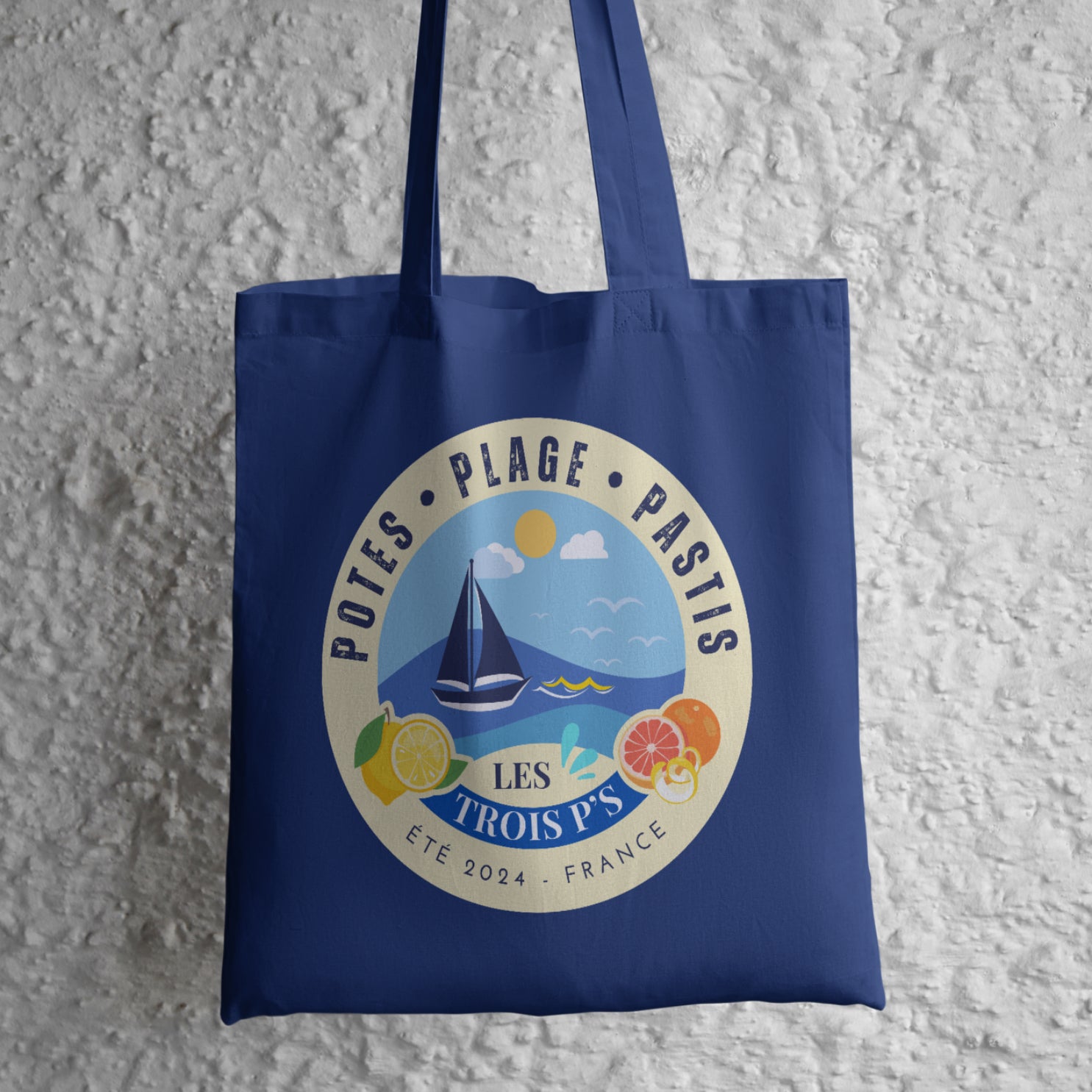 Potes, Plage, Pastis Coton Tote Bag