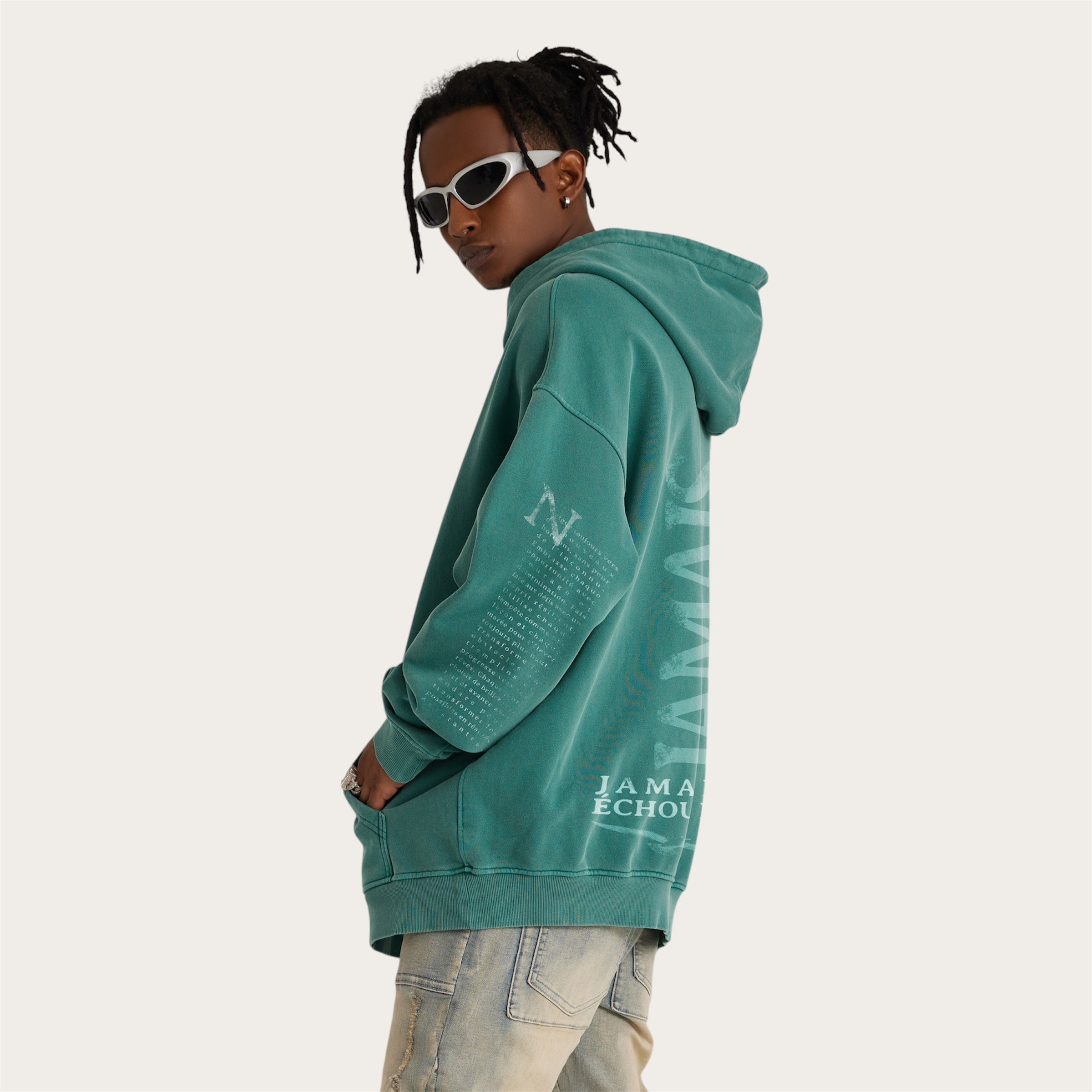 Toujours Naviguer, Jamais Échouer Sweat Large à Capuche Unisexe