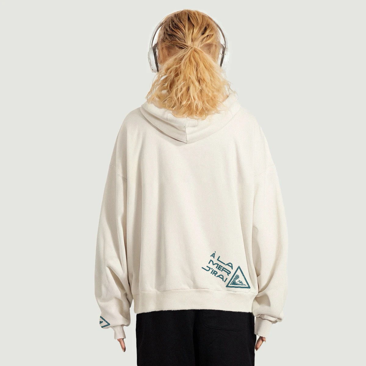 À La Mer J’irai Sweat Large À Capuche