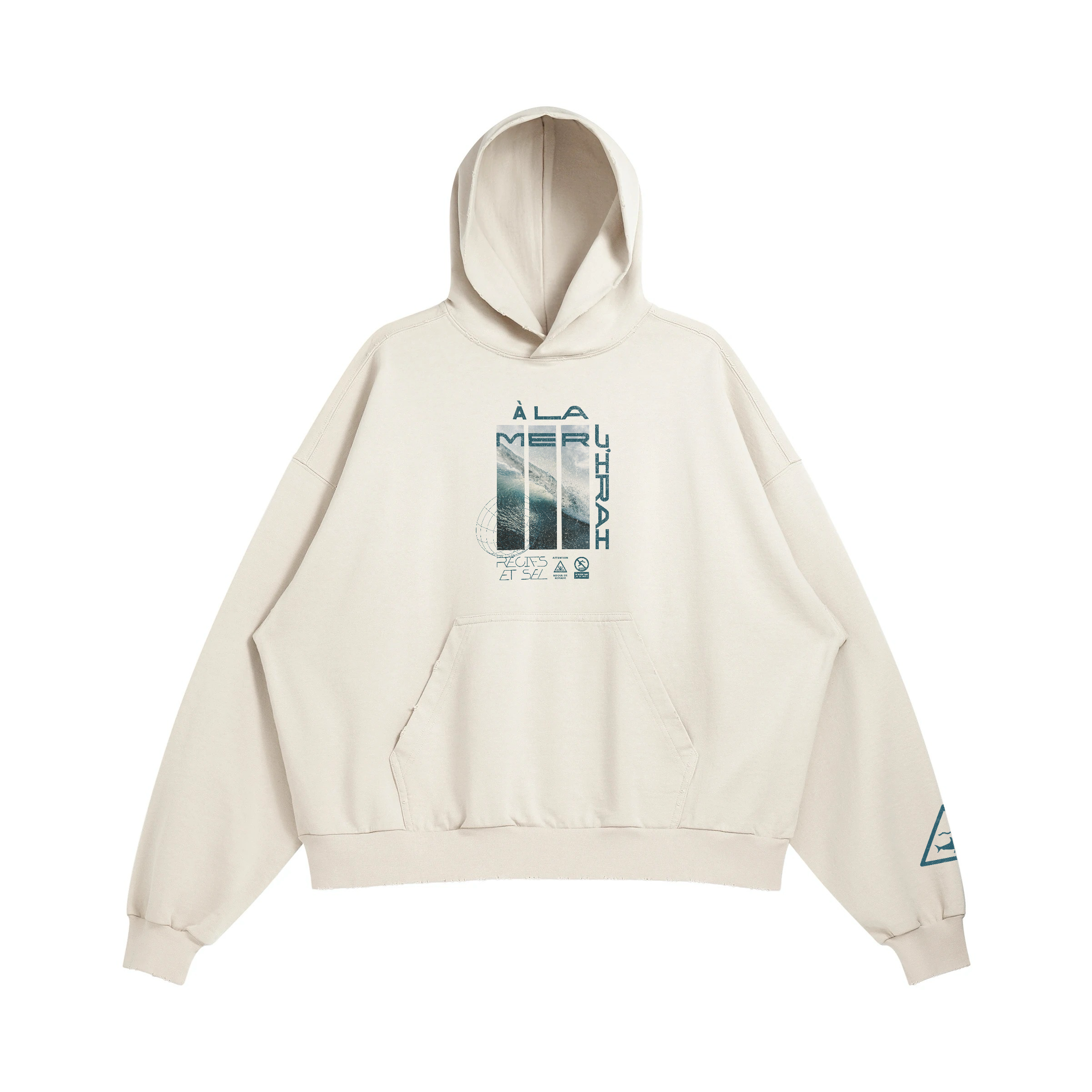 À La Mer J’irai Sweat Large À Capuche