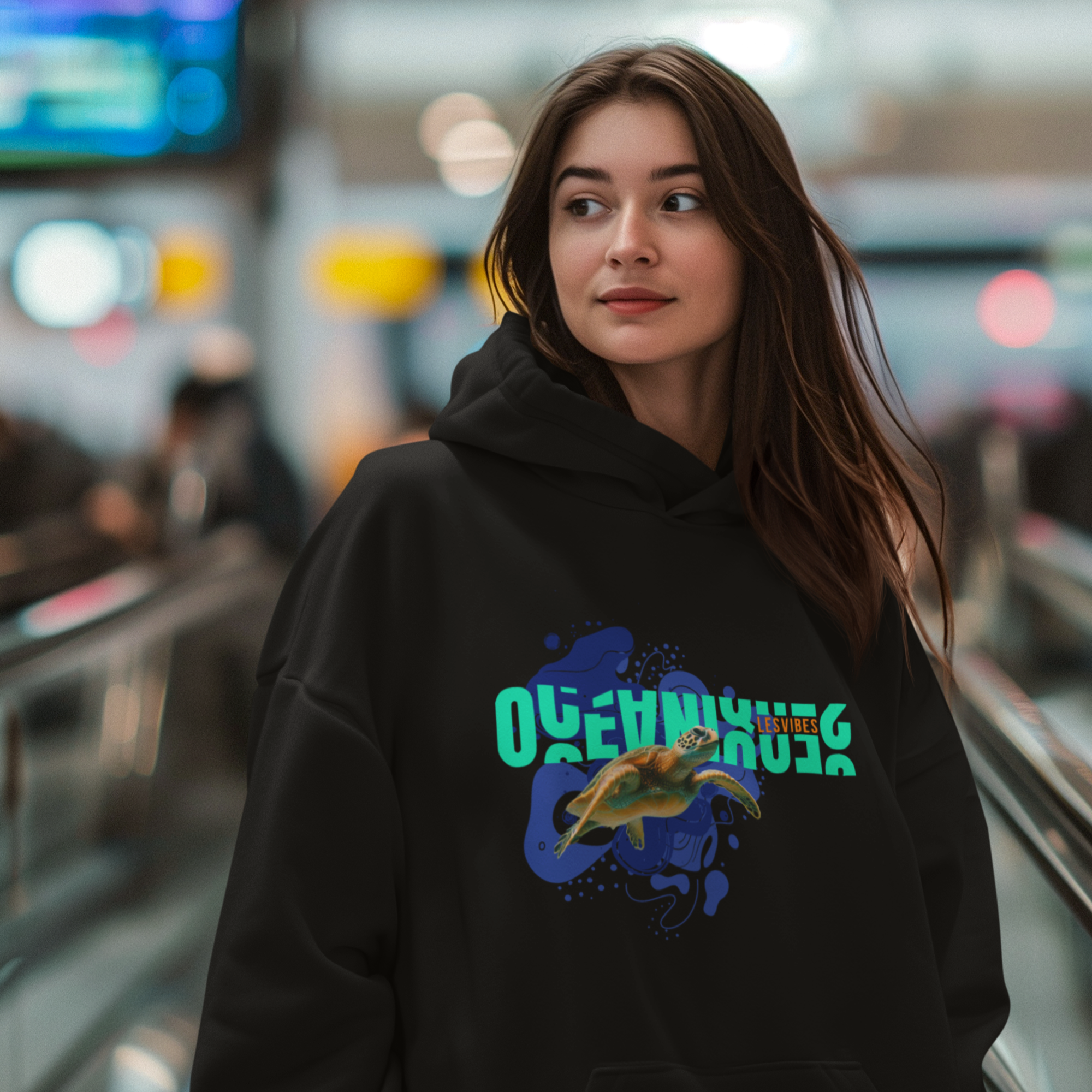 Sweat à capuche Unisexe Coupe Large -