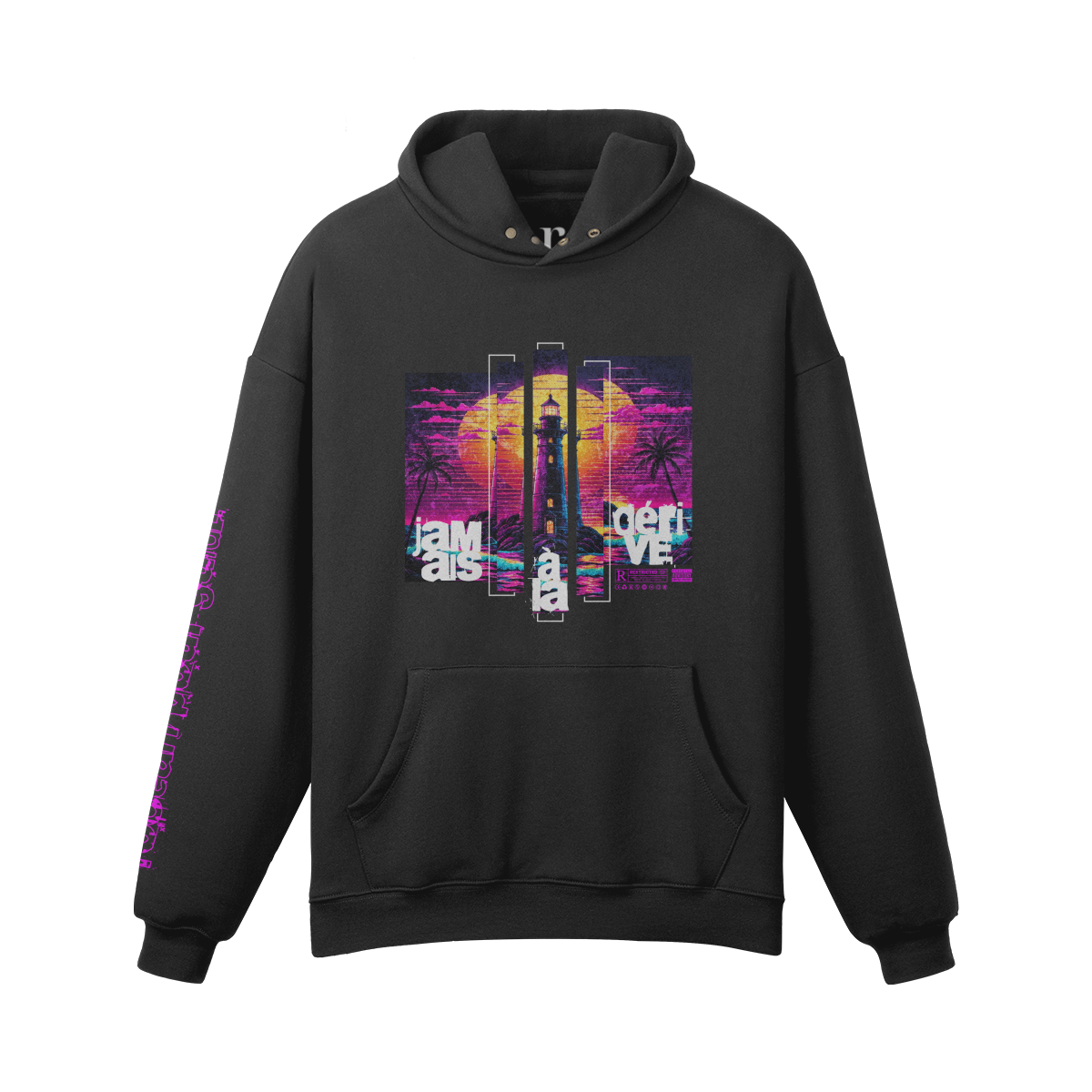 L’océan Pour Guide, Jamais À La Dérive Sweat À Capuche Large Unisexe