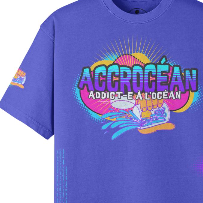 T-shirt Unisexe plage en Coton Peigné Décontracté - 
